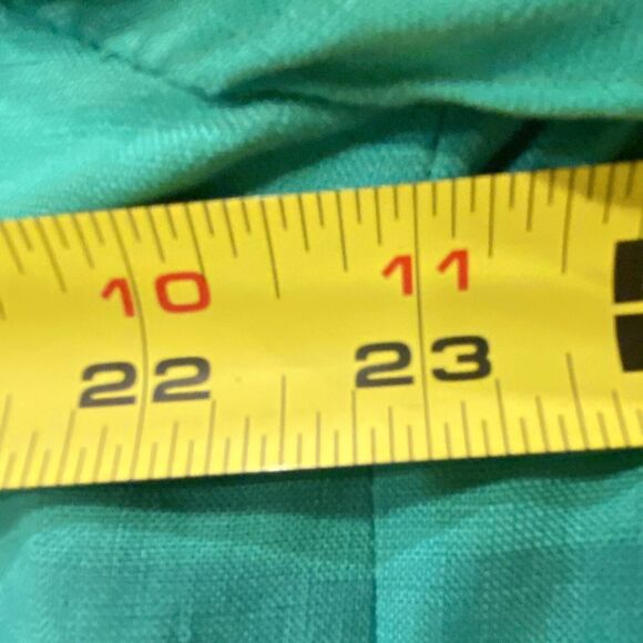 Ralph Lauren Black Label Double Breasted 100% Linen Blazer Lined Turq 12 Vtg 60s - Picture 6 of 8